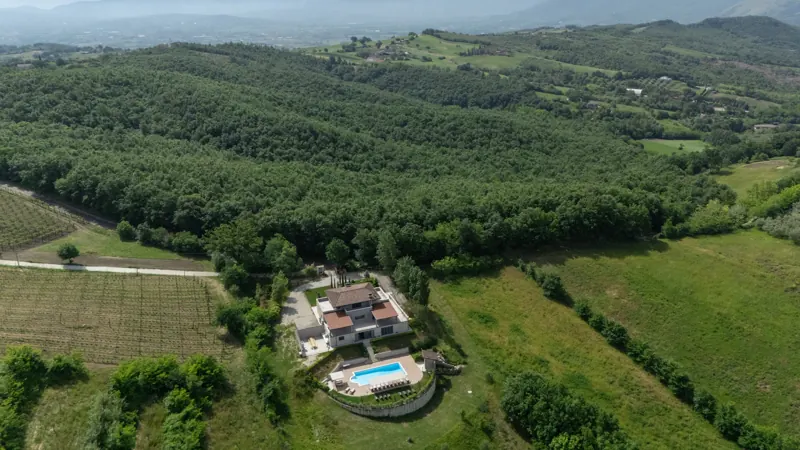 Le colline di Caiazzo dall'alto